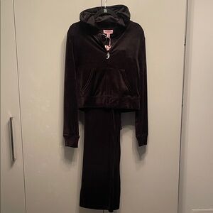 Juicy Couture Black Velour Tracksuit